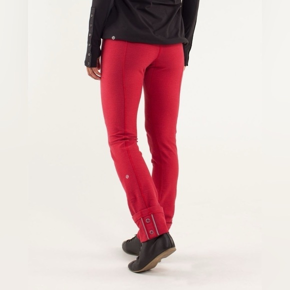 Lululemon Pedal Power Tight, Deepest Cranberry, Size 4 - Picture 8 of 16